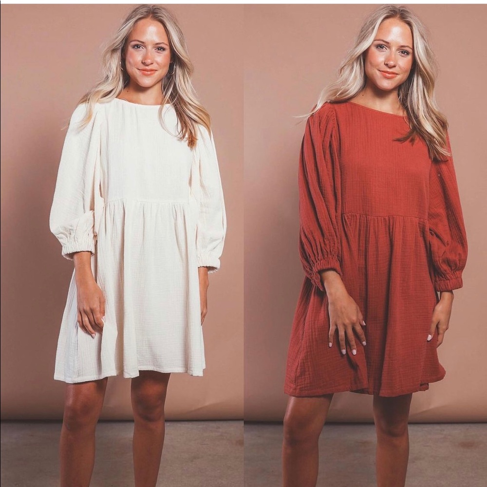 Crimson ShopRiffRaff baby doll dress